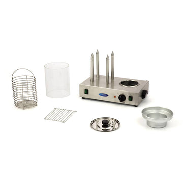 Masina pentru preparat Hot Dog cu fierbator, 4 tepuse pentru prajit chifle, 1,1kW Trebuie sa servesti hot doguri