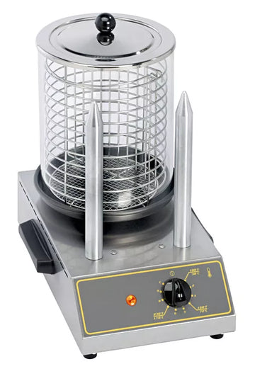 Masina pentru preparat Hot Dog cu fierbator, 2 tepuse pentru prajit chifle, 0,5kw Masina pentru hot dog cu