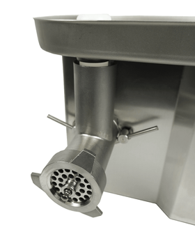 Masina de tocat carne nr 12, 150 kgh. inox, cu funtie revers, 3 site Ø 3, 6, 8 mm, alimentare 230 V