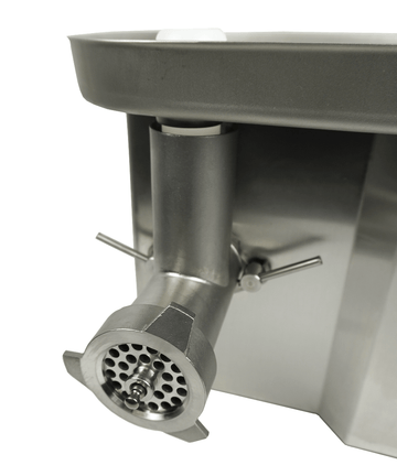 Masina de tocat carne nr 22, 250 kgh. inox, cu funtie revers, 3 site Ø 3, 6, 8 mm, alimentare 400 V