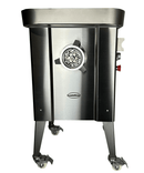 Masina de tocat carne nr 32, 500 kgh. inox, cu functie revers, 4 site Ø 3, 5, 9, 16 mm, alimentare 400 V cu roti