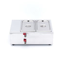 Masina de topit ciocolata cu 2 cuve GN 16, H 10cm (2x2,4 Litri)