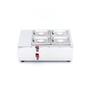 Masina de topit ciocolata cu 4 cuve GN 16, H 10cm (4x2,4 Litri)