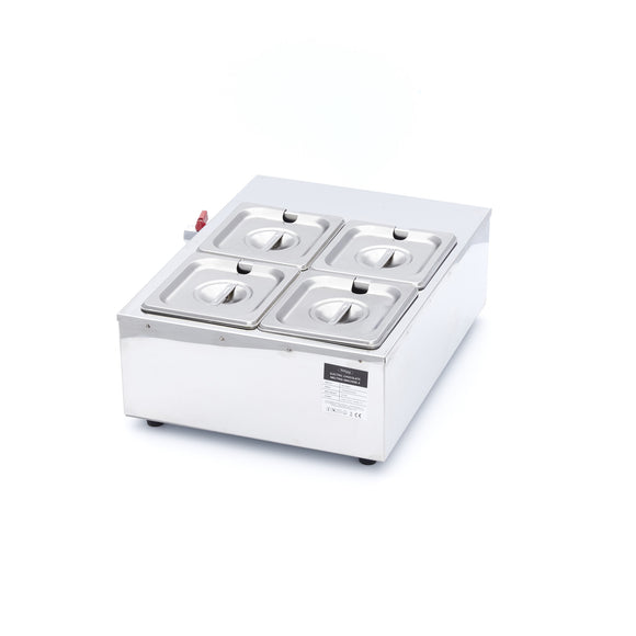 Masina de topit ciocolata cu 4 cuve GN 16, H 10cm (4x2,4 Litri)