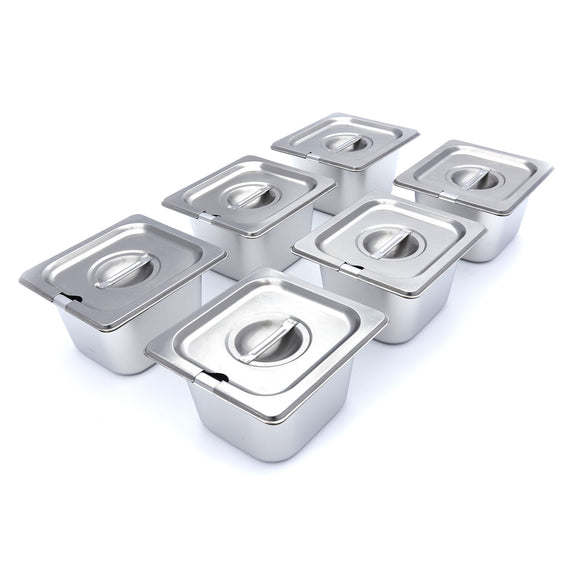Masina de topit ciocolata cu 6 cuve GN 16, H 10cm (6x2,4 Litri)