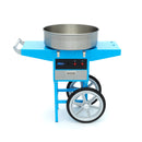 Masina de vata de zahar bol Ø 52 cm, albastru cu carucuior, 1 kW Masina de vata de zahar