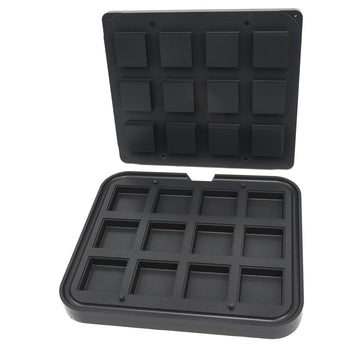 Matrita pentru tarte - 12 cavitati patrate, 7262 mm