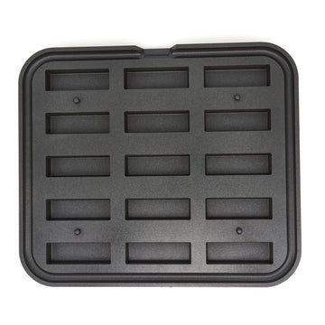 Matrita pentru tarte - 15 cavitati dreptunghiulare, 90x3085x26 mm