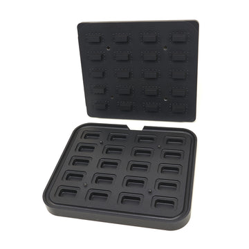 Matrita pentru tarte - 20 cavitati dreptunghiulare, 64x4145x22 mm