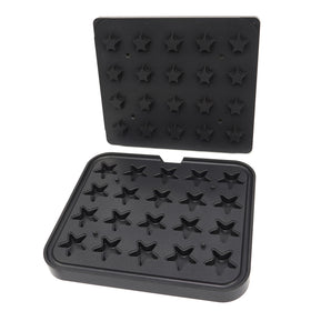 Matrita pentru tarte - 20 cavitati forma stea, 46x62x18 mm