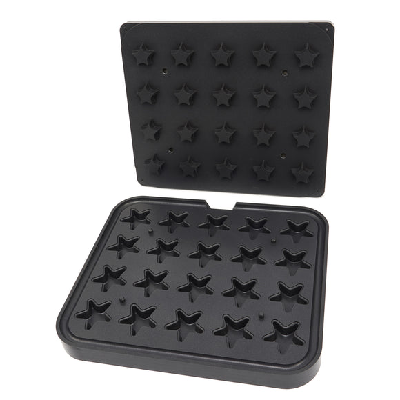 Matrita pentru tarte - 20 cavitati forma stea, 46x62x18 mm