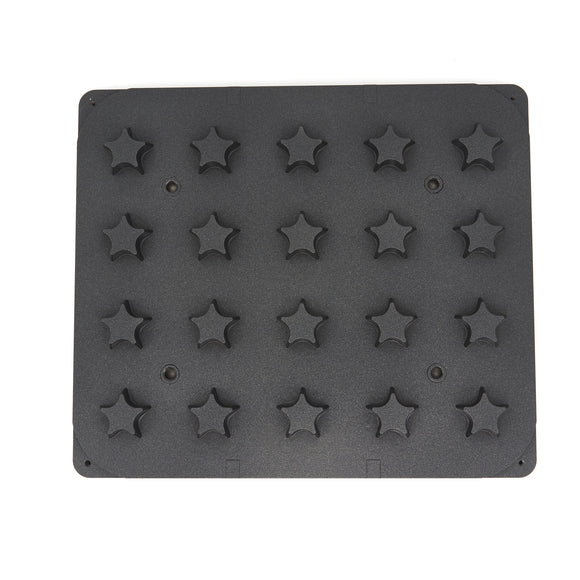 Matrita pentru tarte - 20 cavitati forma stea, 46x62x18 mm
