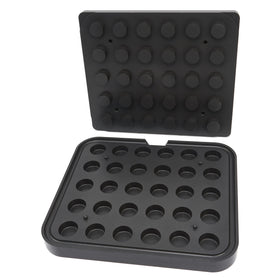 Matrita pentru tarte - 30 cavitati forma cilindru, 37 mm