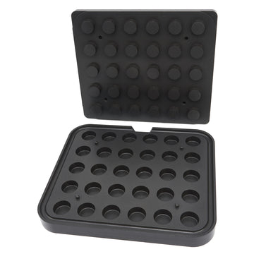 Matrita pentru tarte - 30 cavitati forma cilindru, 37 mm