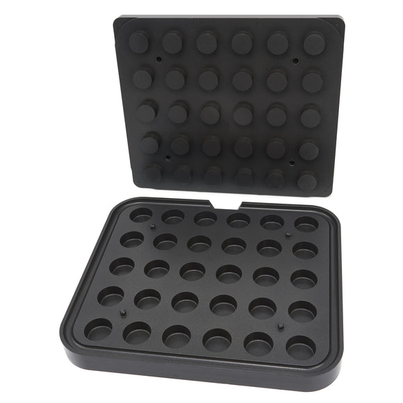 Matrita pentru tarte - 30 cavitati forma cilindru, 37 mm
