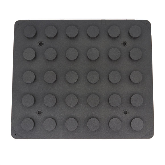 Matrita pentru tarte - 30 cavitati forma cilindru, 37 mm
