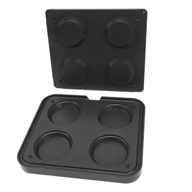 Matrita pentru tarte - 4 cavitati rotunde, 124100 mm