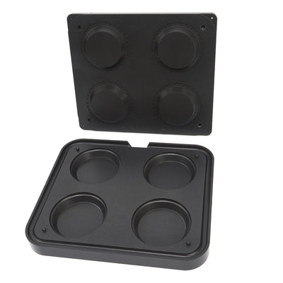 Matrita pentru tarte - 4 cavitati rotunde, 124100 mm
