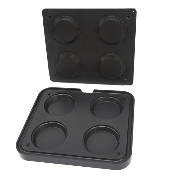 Matrita pentru tarte - 4 cavitati rotunde, 124100 mm