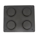 Matrita pentru tarte - 4 cavitati rotunde, 124100 mm