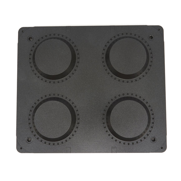 Matrita pentru tarte - 4 cavitati rotunde, 124100 mm