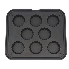 Matrita pentru tarte - 8 cavitati ondulate, Ø8471 mm