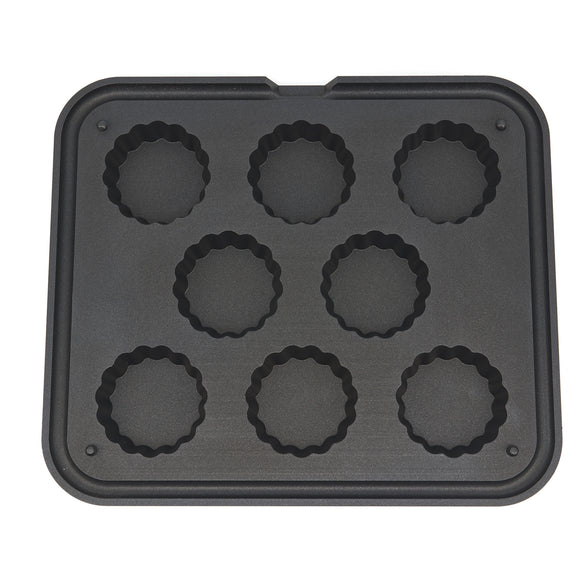 Matrita pentru tarte - 8 cavitati ondulate, Ø8471 mm