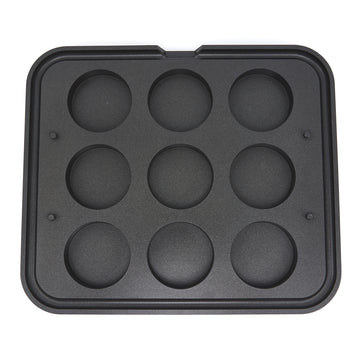 Matrita pentru tarte - 9 cavitati forma cilindru, 80 mm
