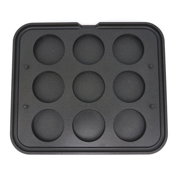 Matrita pentru tarte - 9 cavitati forma cilindru, 80 mm