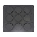 Matrita pentru tarte - 9 cavitati forma cilindru, 80 mm