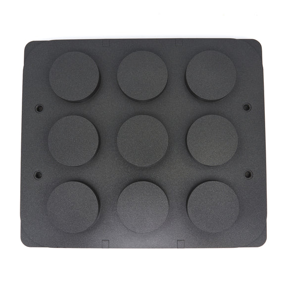 Matrita pentru tarte - 9 cavitati forma cilindru, 80 mm