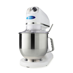 Mixer Planetar - 7L -2kg Aluat - Alb Cu un bol de mixare