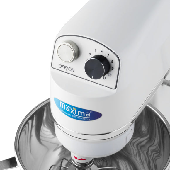 Mixer Planetar - 7L -2kg Aluat - Alb Cu un bol de mixare
