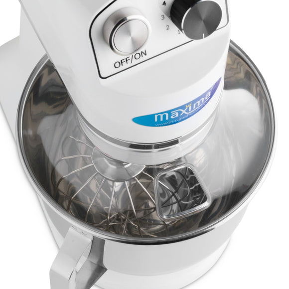 Mixer Planetar - 7L -2kg Aluat - Alb Cu un bol de mixare
