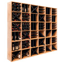 Modul raft decorativ pentru vin/bauturi spirtoase H-86 cm L-100 cm G-40 cm stejar artisan/negru-15