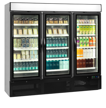 Vitrina frigorifica multideck mare alba EXTRA2500CD vedere laterala Tefcold – vitrina frigorifica multideck mare pentru supermarket si magazine alimentare