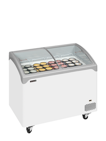 Lada congelator inghetata NIC alba NIC301SCEB vedere laterala Tefcold – lada congelator inghetata pentru magazine, HoReCa si expunere
