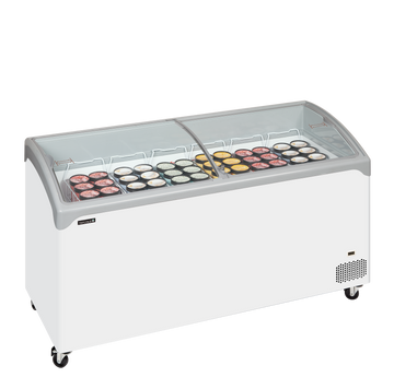 Lada congelator inghetata NIC alba NIC501SCEB vedere laterala Tefcold – lada congelator inghetata pentru magazine, HoReCa si expunere