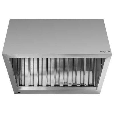 Hotacubica cu colector  de grasime 100x70x50 cm, inox - 0