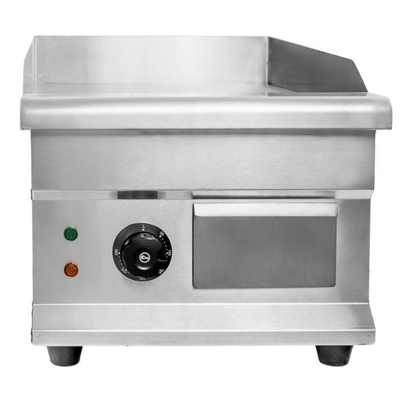Plita fry-top electrica, suprafata neteda cromata, 2 kW, 35x52xh32 cm, 230V, 2 kW