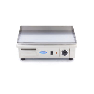 Plita fry top electric, neted, 55cm, plita cromata, 230V, 3kW