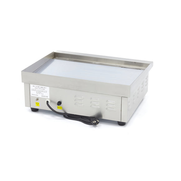 Plita fry top electric, neted, 55cm, plita cromata, 230V, 3kW