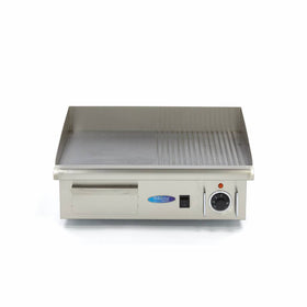 Plita fry top electric, netedstriat, 55cm, plita otel, 230V, 3kW Pentru a da mai multa