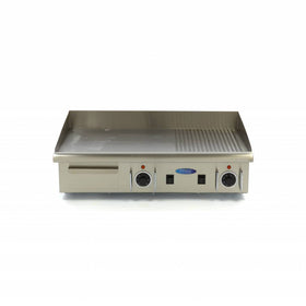 Plita fry top electric, netedstriat, 73cm, plita otel, 380V, 4,4kW