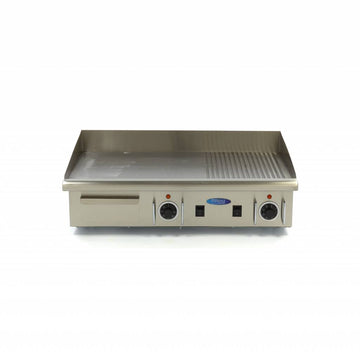 Plita fry top electric, netedstriat, 73cm, plita otel, 380V, 4,4kW
