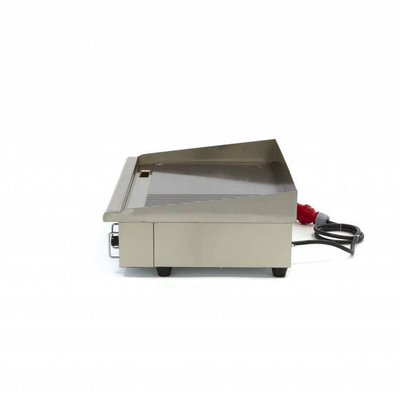 Plita fry top electric, netedstriat, 73cm, plita otel, 380V, 4,4kW