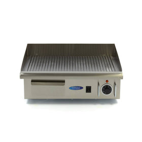 Plita fry top electric, striat, 55cm, plita otel, 230V, 3kW