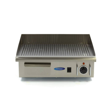 Plita fry top electric, striat, 55cm, plita otel, 230V, 3kW