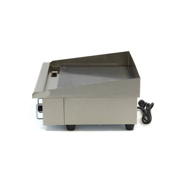 Plita fry top electric, striat, 55cm, plita otel, 230V, 3kW