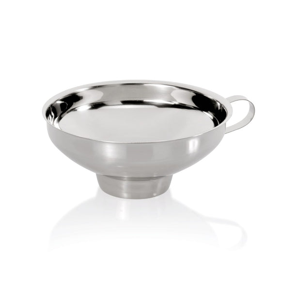 Palnie inox cu duza mare pentru borcane, Ø 14 cm, Ø orificiu 4 cm Palnia din inox este un